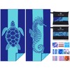 2 Pack Microfiber Lightweight Beach Towel 71"x32" Oversized Extra Large