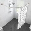 Stretchable Corner Shower Curtain Rod,304 Stainless Shower Curtain Rod for