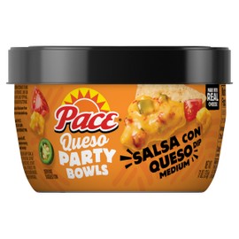 Pace Salsa Con Queso Dip, 11 oz Microwavable Bowl