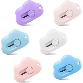 xflyxin 6-piece mini box knife, cloud box knife, letter opener, box opener, suitable for