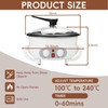 Upgrade Electric Coffee Bean Roaster 110V/800W 1.6Lb Capacity with Timer