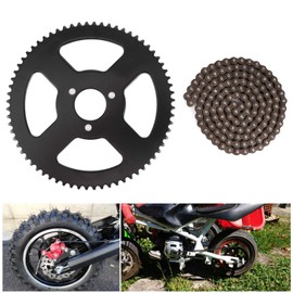 25H Chain 144 Links Sprocket, 140 mm / 5.5 Inch Pocket Bike Chains Mini Moto Chains Perfect Replacement Mini Moto Accessories