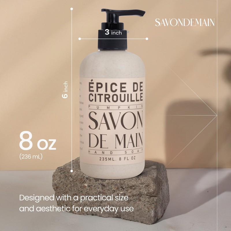 SAVONDEMAIN Liquid Hand Soap, All Natural Hand Soap Moisturizing Hand