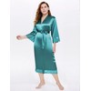 BABEYOND Satin Kimono Robe Silky Long Bridesmaid Wedding Lightweight Bath