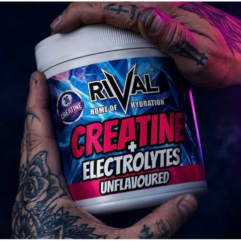 Rival Creatine Monohydrate + Electrolytes Powder 250g (71 Servings) –