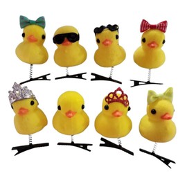 (9 different units) FUN DUCK HAIR CLIPS FOR ADULTS AND CHILDREN THEY ARE VERY PRETTY TO CHANGE YOUR LUCK THESE DUCKS GIVE A LOT OF LUCK. USE THEM AND CHANGE THE CLASSIC.