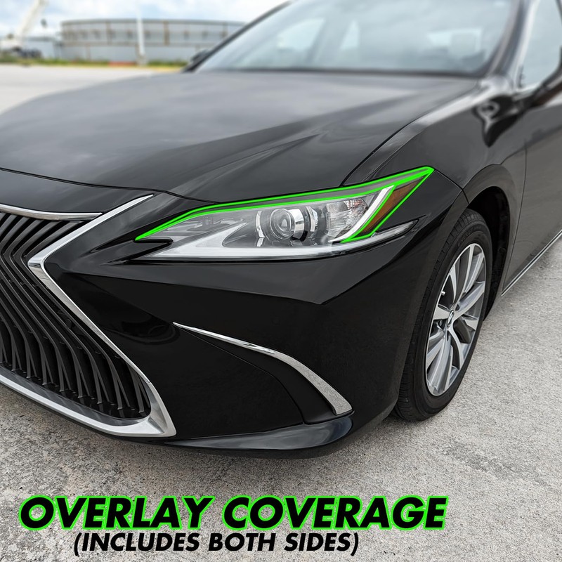 SlickMod PreCut Vinyl Smoke Tint for 2019-2023 Lexus ES Headlight