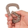 HOUSON 12PCS Plastic Carabiner, Tactical Carabiner D Shape Plastic Hook