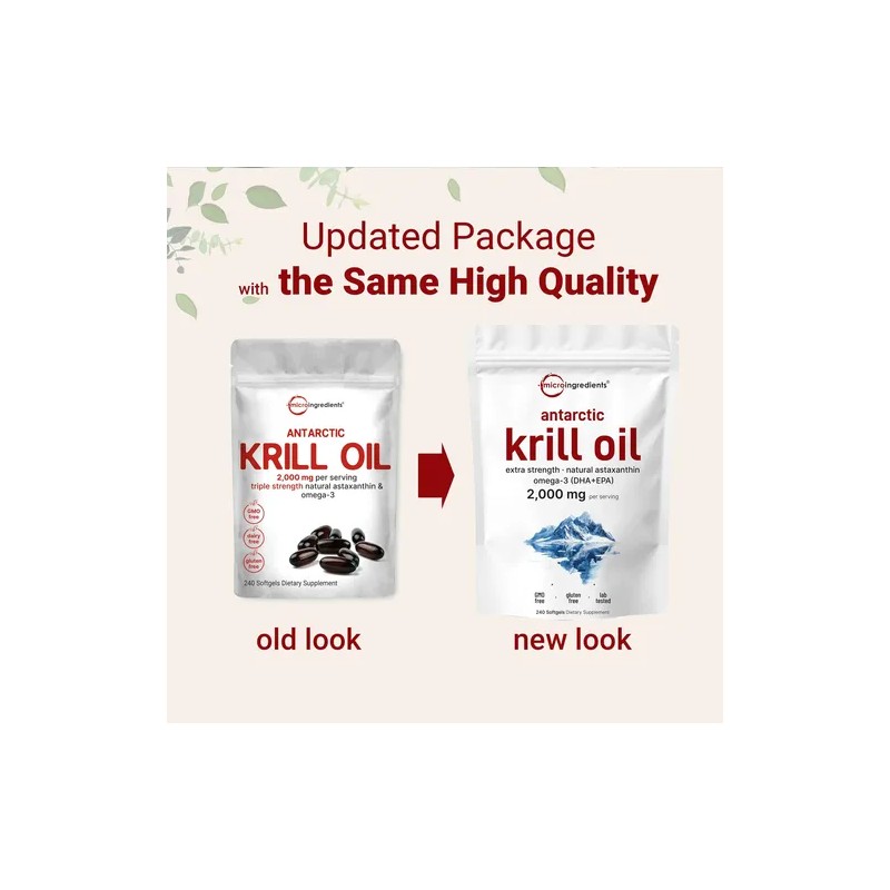 Krill Oil Antártico 2000 Mg 240 Softgels - Omega-3 Epadha