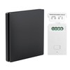 Black Kinetic Wireless Switch Kit, IP65 Waterproof Push Button Switch,
