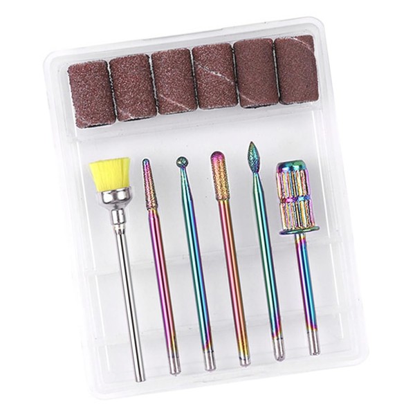 Kisangel 1set Alloy Nail Drill Bits Set Sanding Manicure Drill
