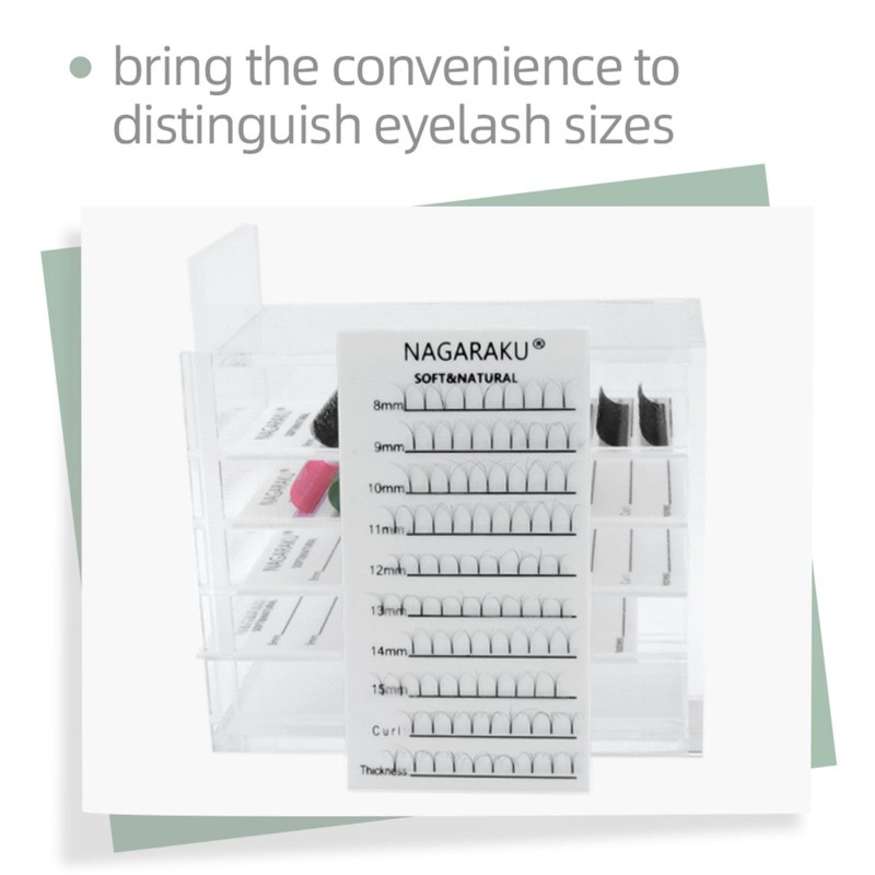 NAGARAKU Acrylic Lash Extension Organiser Storage False Eyelash Pallet Volume