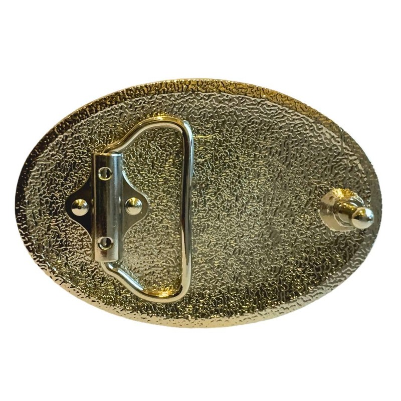 Free Masons Emblem Belt Buckle - Polished Silver Finish