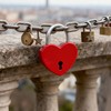 4Pcs Multicolor Mini Heart Locks,Heart Shaped Lock Love Locks Cute