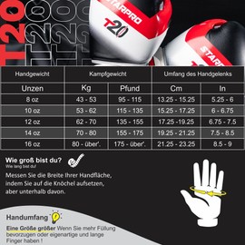 Starpro | T20 Boxing Gloves for Hard Punches & Fast K.O. | Boxing Gloves Men, Boxing Gloves Women, Box Glove Men's Set, Boxing Sports, Boxing Training, Boxing Gloves, red