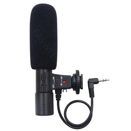 EASWEL for Nikon D7000 D300s D5100 D5300 D3300 D3200 3.5mm DV Stereo Microphone Mic