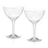 Cole Porter"Ritz Bar" Coupe-Style Champagne Cocktail Glass 2-Piece Set (Gift