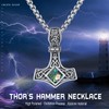 Thors Hammer Necklace Sterling Silver Thor's Hammer Pendant Necklaces with
