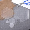 cobee 6 Sizes Hexagon Quilting Templates, 1 Inch, 1.5 Inch,