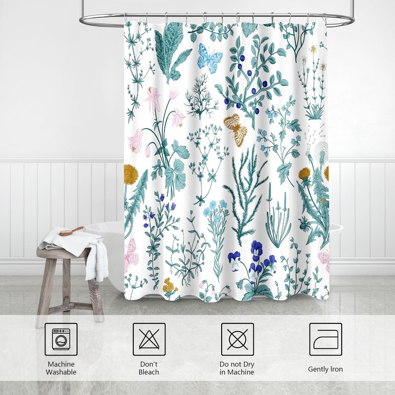 MAYZUS Extra Long Shower Curtain 72 x 84 Inch, Tall