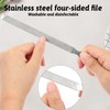 YBEATY Long Nail File Professional Stainless Steel Fingernail Toenail File
