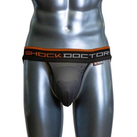 Shock Doctor Men's Ultra Pro Supporter with Ultra Cup, Grey, Large
