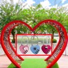 LITAITAI Padlock, Combination Lock, Small Locker Locks, Stainless Steel, Heart