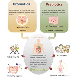 100Billion cfu Probiotic and 47 Fermented Plants Japanese Prebiotic in one. Digestive Health-Immune Support.