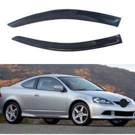 IG Window Visor for Acura RSX 2002-2006, Rain Guard Tape-On Extra Durable Sun Wind Side Vent Window Deflector, 2002 2003 2004 2005 2006