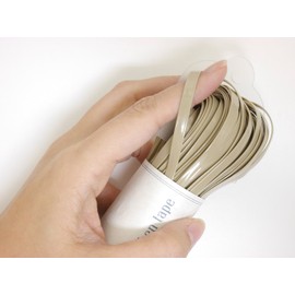 Marchenart KB2000 La Fairytale Tape, 0.2 inch (5 mm), 5.3 oz (150 g), Approx. 11.8 ft (30 m), Col.124 Enamel Greige, 1 Ball