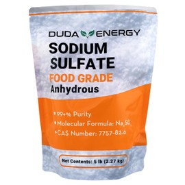 Duda Energy 5 lb Sodium Sulfate Food Grade FCC Anhydrous Naturally Mined 99+% Purity,White