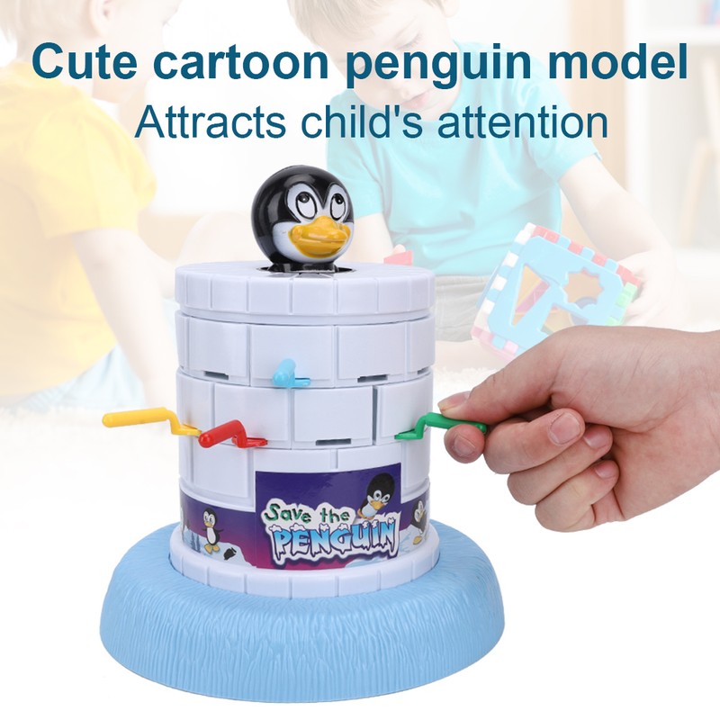 Plastic Kids Interaction Educational Table Game Toys Interesting Penguin Rescue