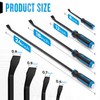 SHALL 4-Piece Pry Bar Set, 8", 12", 18", 24" Pry