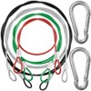 YuCool 4 Size Safety Cable Lock,Safety Stainless Steel Tethers, Security