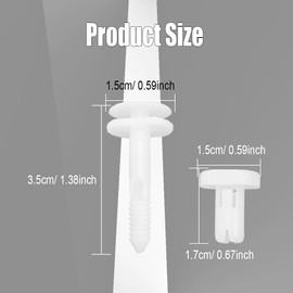 Middrivr 30PCS Car Door Panel Retainer Clips, GM Door Panel Clips 1/4" Hole Size Nylon Bumper Fastener Rivet Clips Replacement for GMC Truck Chevy, Replaces #15960325