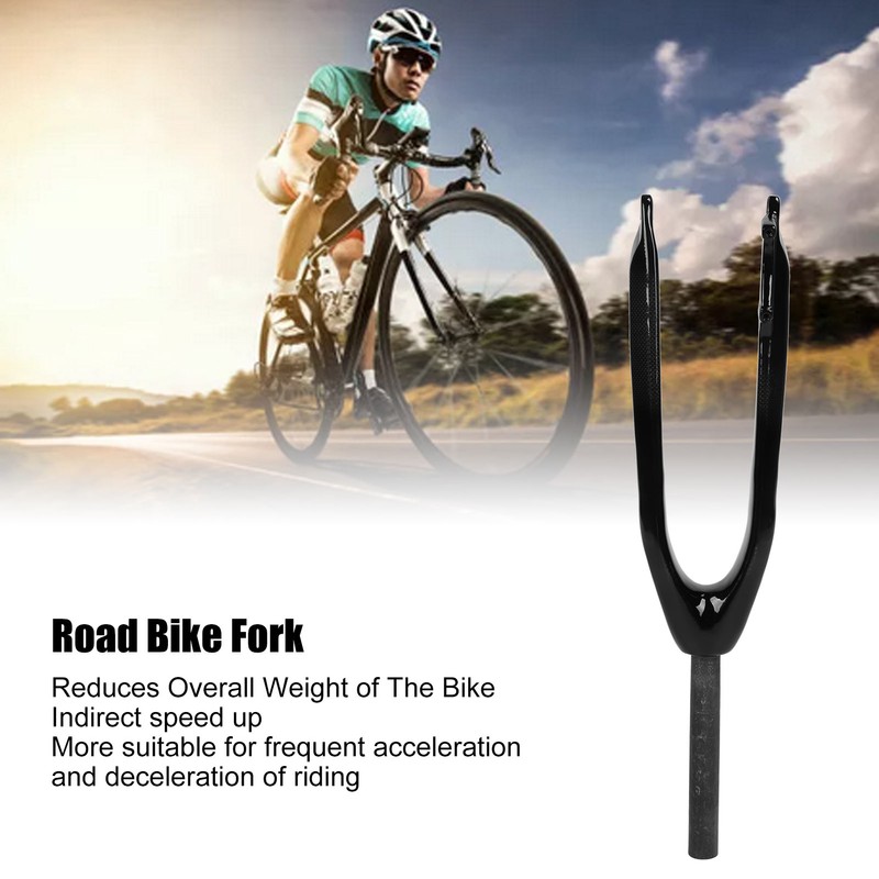 Road Bike Fork Carbon Fiber Strong Strength High Stability Mountain