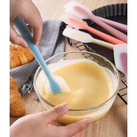 Silicone Spatula Food Grade Premium Good Grip Kitchen Utensils - Seamless, Heavy Duty, BPA Free, Dishwasher Safe (Blue)