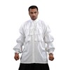 ThePirateDressing Pirate Ruffled Seinfeld Puffy Shirt (XX-Large) White