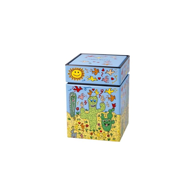 James Rizzi Pop Art Desert Life Tea Caddy