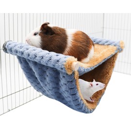 Rat Cage Accessories, Rat Hammock with Warm Soft Fluff, Rat Hammock for Cage, Birds Nest, Sleeping Bed, Cage Accessories for Rat, Hamster, Squirrel, Conure, Sugar Glider, Small Guinea Pig