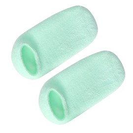 Baluue 1pair Gel Moisturizing Heel Socks for Cracked Feet Care Soft Anti-crack Ankle Socks Breathable Design for Daily Wear Portable Foot Protector Green Color