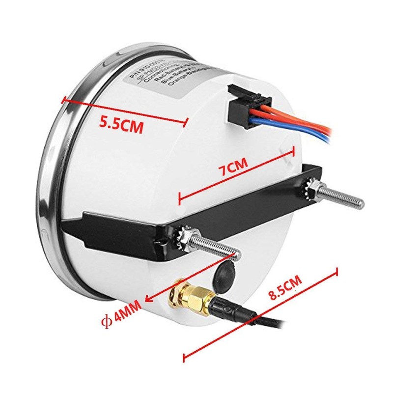 SAMDO Universal GPS Speedometer Boat Gauge with Odometer 85mm 160MPH,