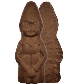 Fruidles Large Christmas Chocolate Holiday Treats, Solid Smooth Milk Chocolate, Party Bag Fillers, Individually Wrapped Foils, Kosher Certified Dairy, 3oz (12-Pack)