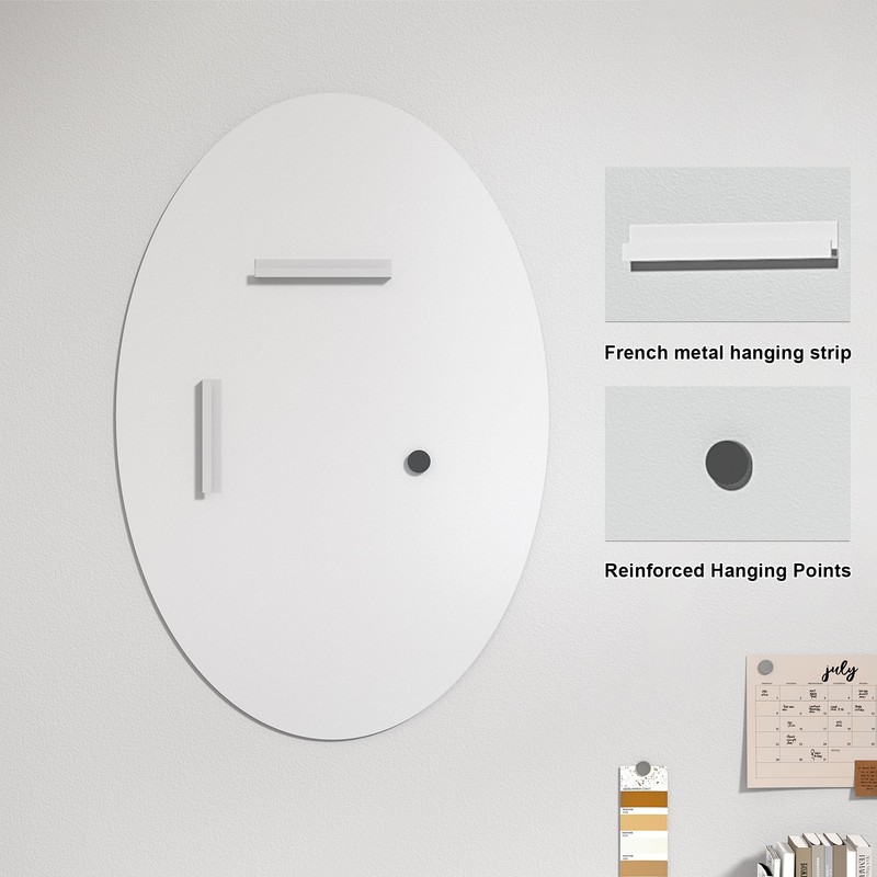 Oval Bathroom Mirror, 28X40 inch Oval Frameless Mirror, Frameless Mirrors