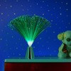 Relaxdays Fibreglass Lamp, Flowing Colour Changing, LED Retro Lamp, Mood