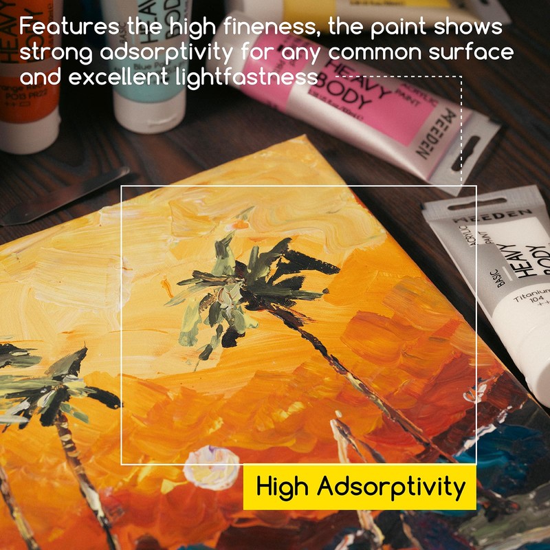 MEEDEN Raw Umber Acrylic Paint: Heavy Body Acrylic Paint Together