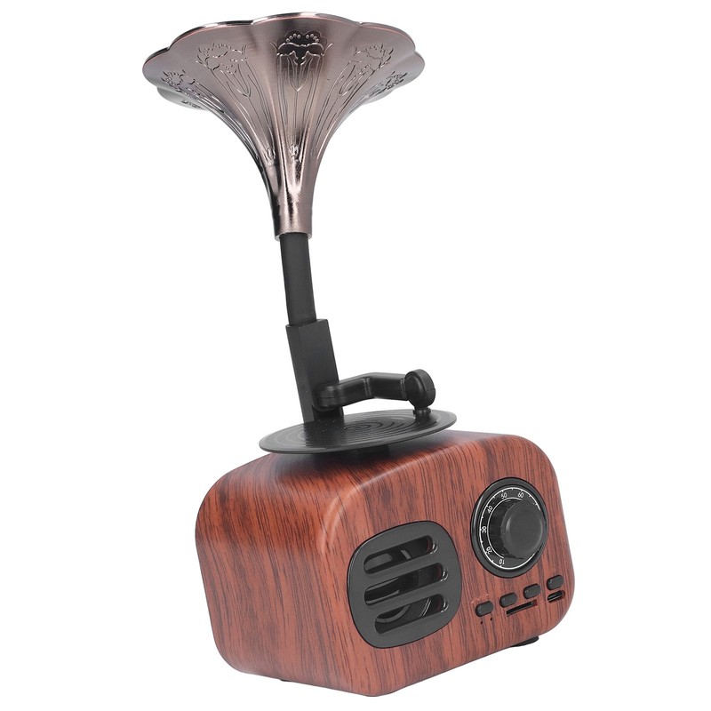 Vintage Wireless Speaker 5W USB Rechargeable Retro Bluetooth Speaker for