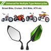 HOPESPANNER Universal Motorcycle Rear View Mirrors Adjustable Bar End Side