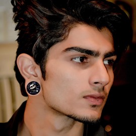 Aroncent Acrylic Ear Stretching Kit : 3 Pairs Ear Gauge Plugs and Ear Stretcher Expander 4mm-16mm Screw Plug for Women and Men Viking Pattern Valentine's Day Birthday Gift(8mm)