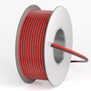 ALITOVE 18 Gauge 98.4FT 18/2 Flexible Red and Black Wire,